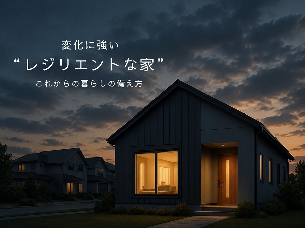 変化に強い"レジリエントな家"。これからの暮らしと備えについて